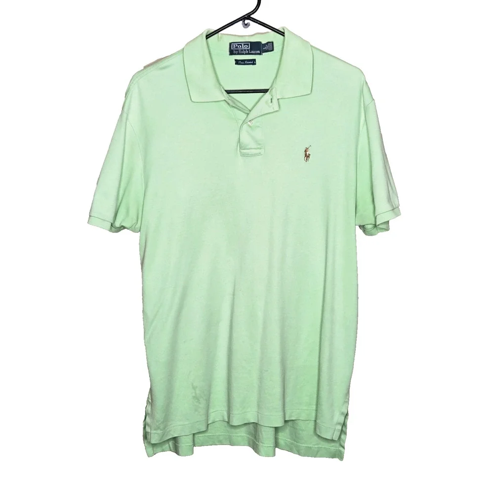 Polo by Ralph Lauren Men’s Polo Shirt Size L Green Classic Fit Pima Cotton